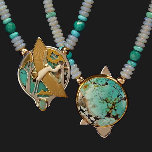 White Heron Necklace